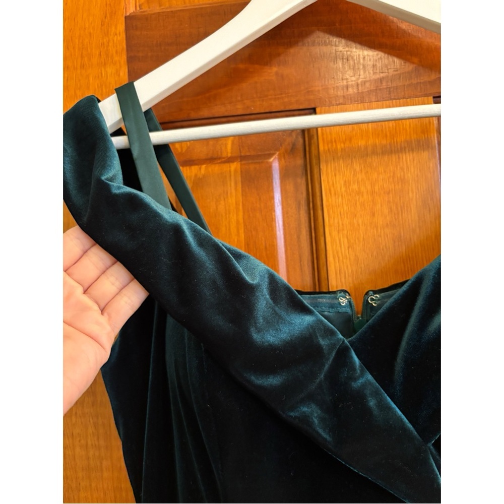 Revelry Bardot Velvet Off Shoulder Dress - 8 - Picture 8 of 14